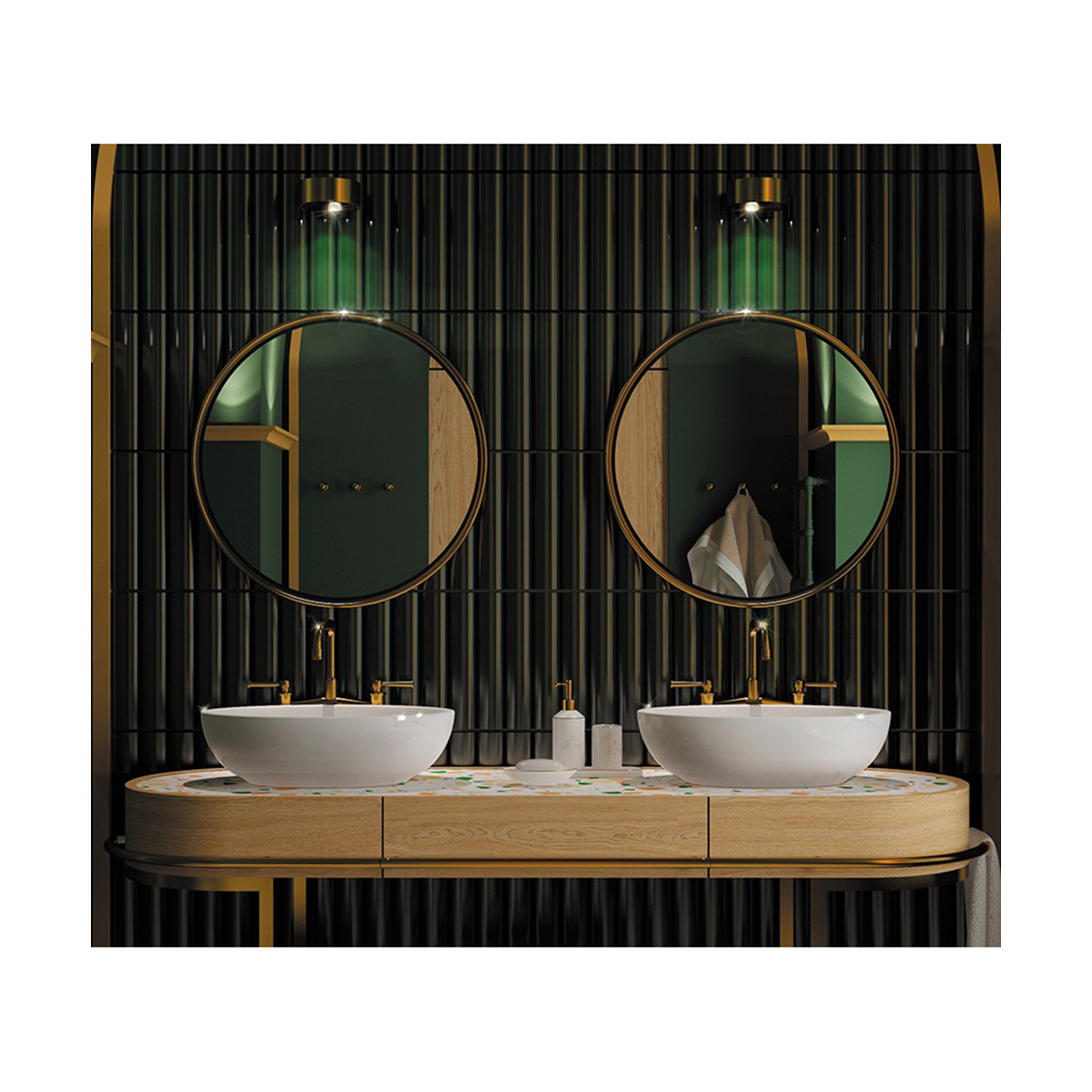 Раковина накладная "ringo 53" белая "sanita luxe"  wb.ct/ringo/53-n/wht.g/s1