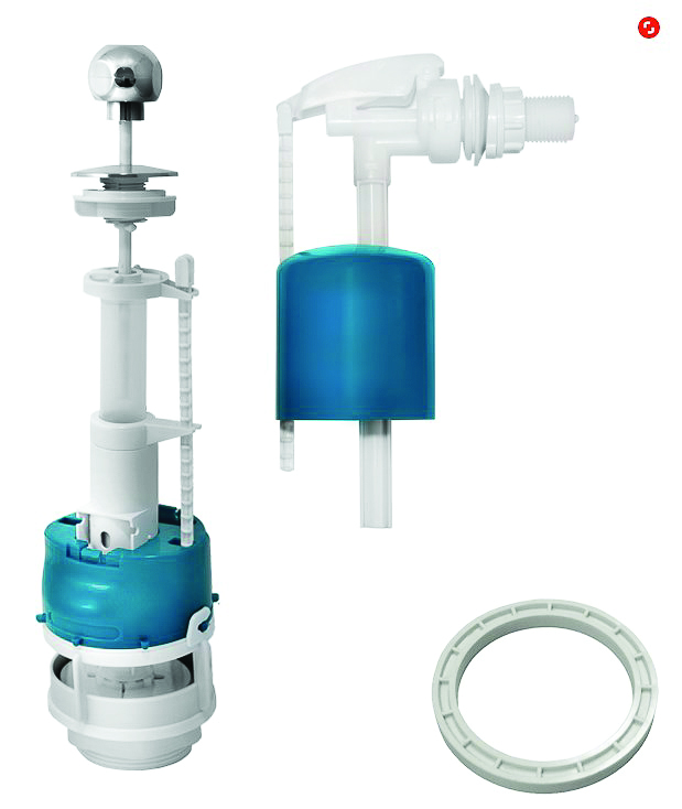 Арматура водосливная шток (хром) боковой подвод (1/25) "инкоэр" сба-бпрн-а-в р
