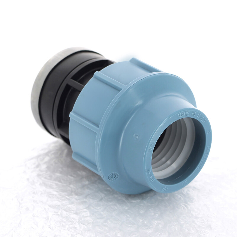 Муфта обжимная ВР 50 x 2" для водопроводных ПНД труб UNIDELTA