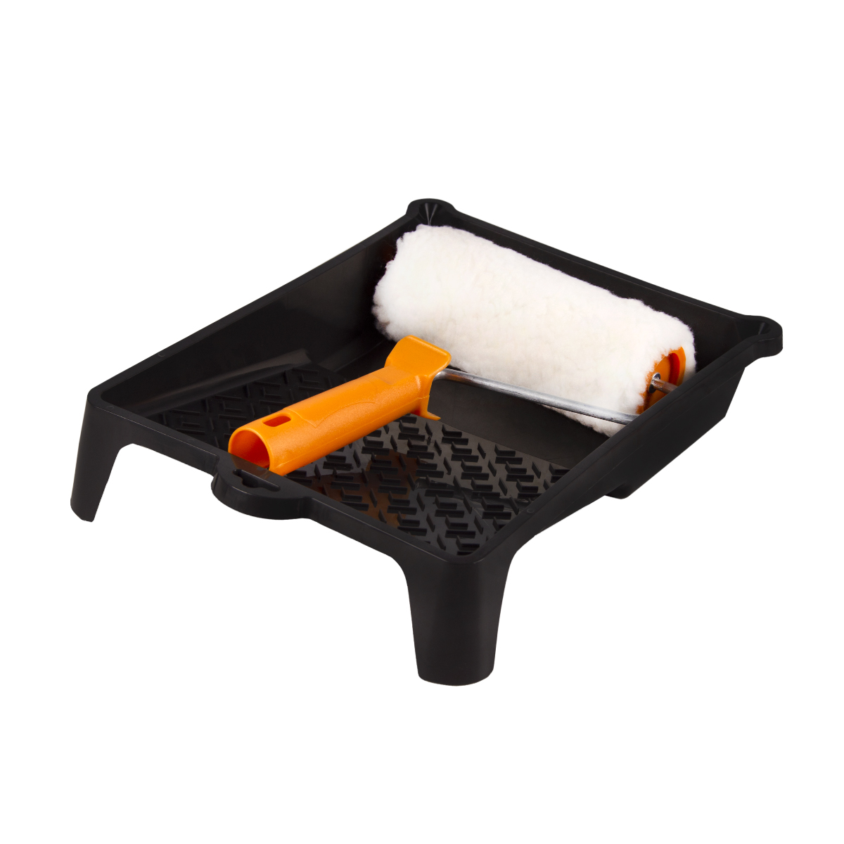 Набор валик меховой натур. 180 мм + ванночка  (1/12) "шабашка" 108-2003