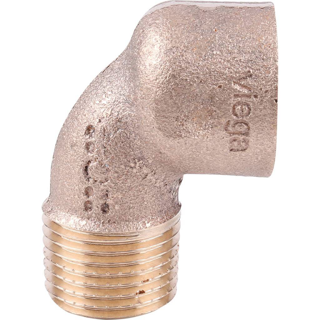 Угол резьбовой 90° ВН 1/4" бронза VIEGA (318000)