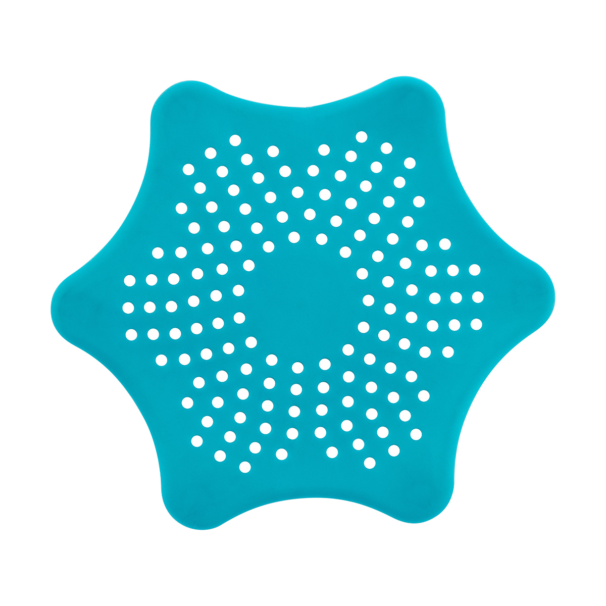 Ситечко в ванну "морская звезда" резиновое с присосками d=15,5 см (1/24/144) "рыжий кот"