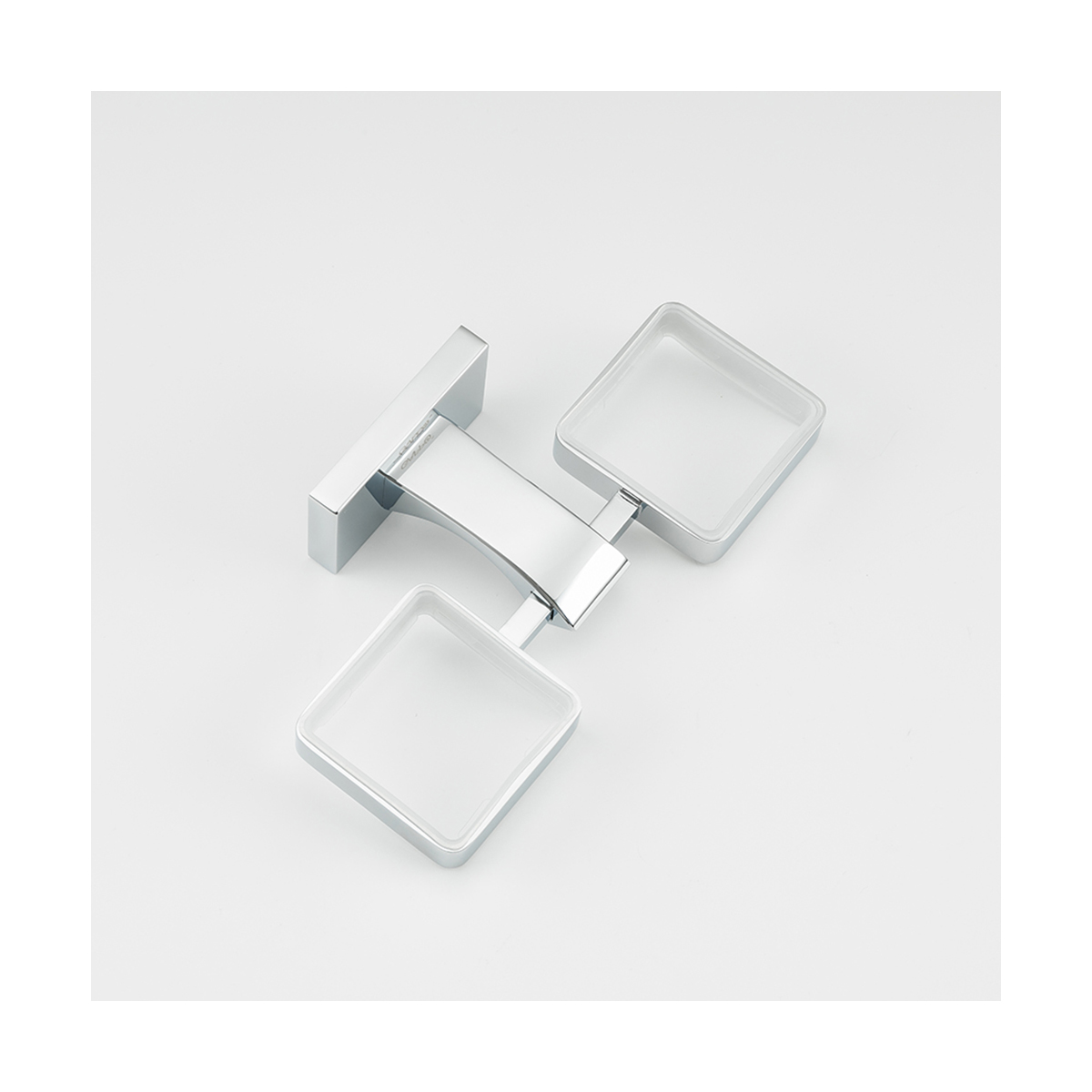 Стаканы для ванной комнаты 2 шт. с держателем g0708, хром (1/16) "gappo"