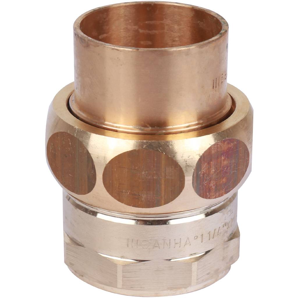 Американка (сгон) 35x1"1/4 ВР самоуплотняющаяся под пайку SANHA бронзовый 1434035114