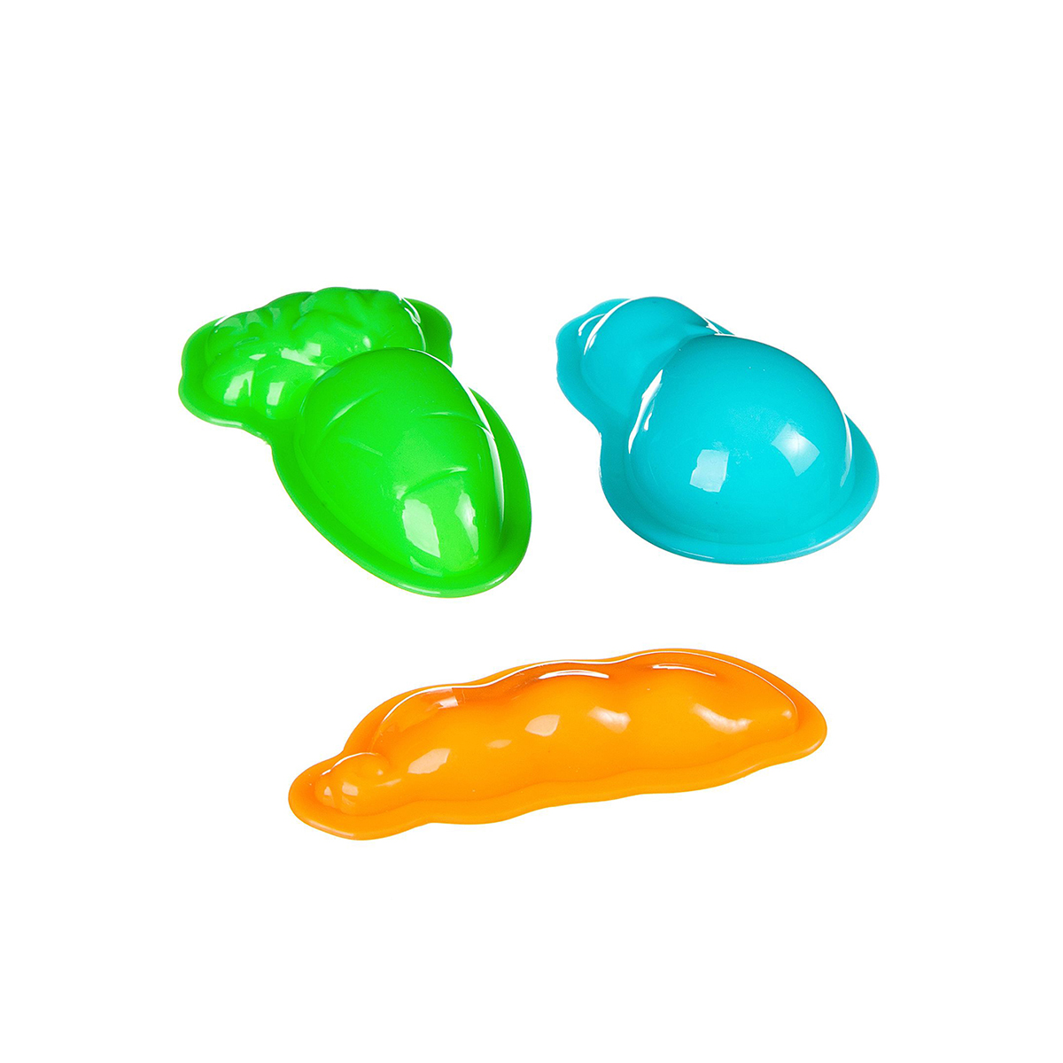 Набор игровой "марсианский песок" оранжевый 150 г (3 формочки "фрукты") "bondibon" вв2281