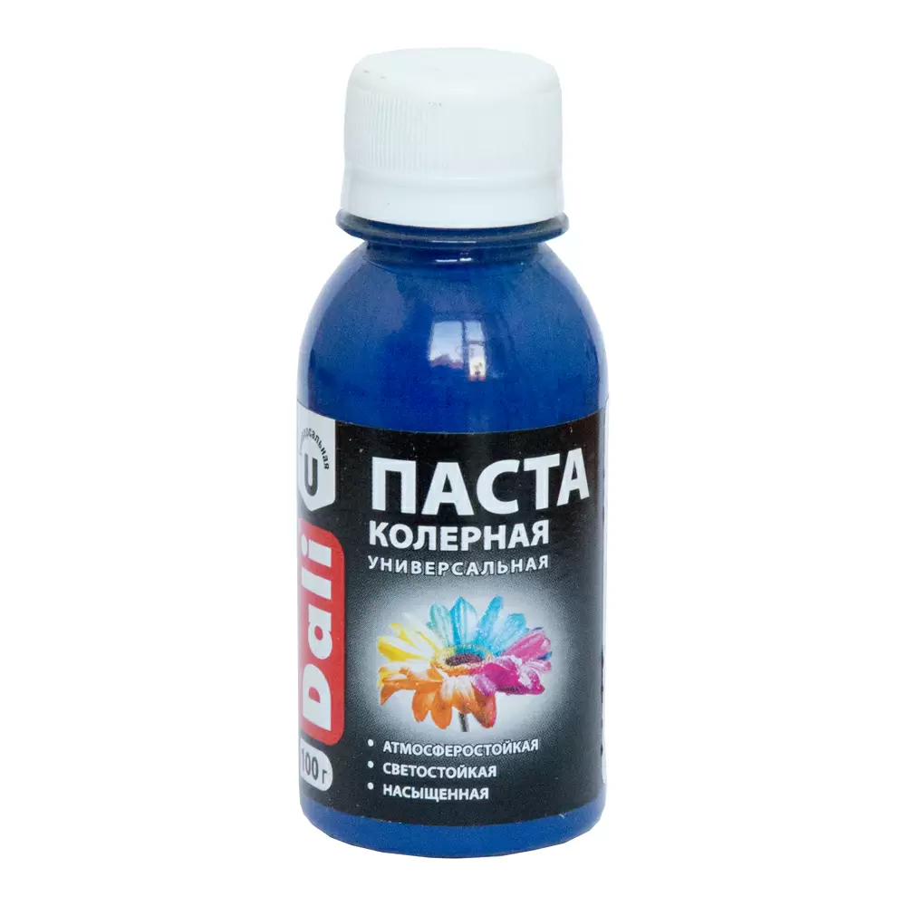 Dali Паста колерная универсальная атмосферостойкая светостойкая, синий (0,1кг)
