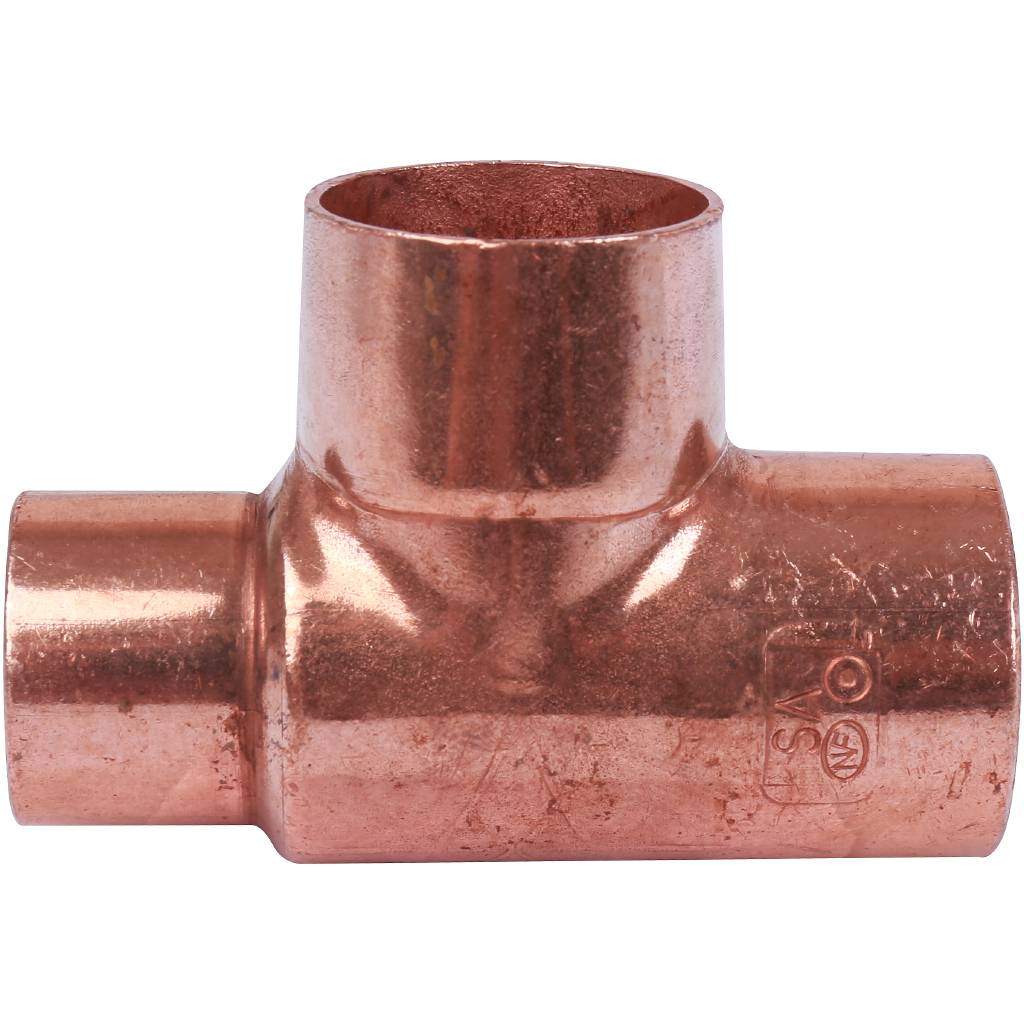 Тройник переходной 28х28х22 мм медный под пайку SANHA 15130282822