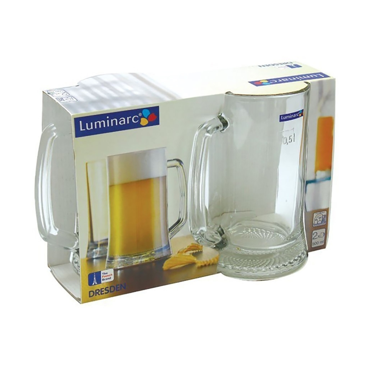 Кружка для пива "dresden" 550 мл (набор 2 шт.) (1/6) "luminarc"