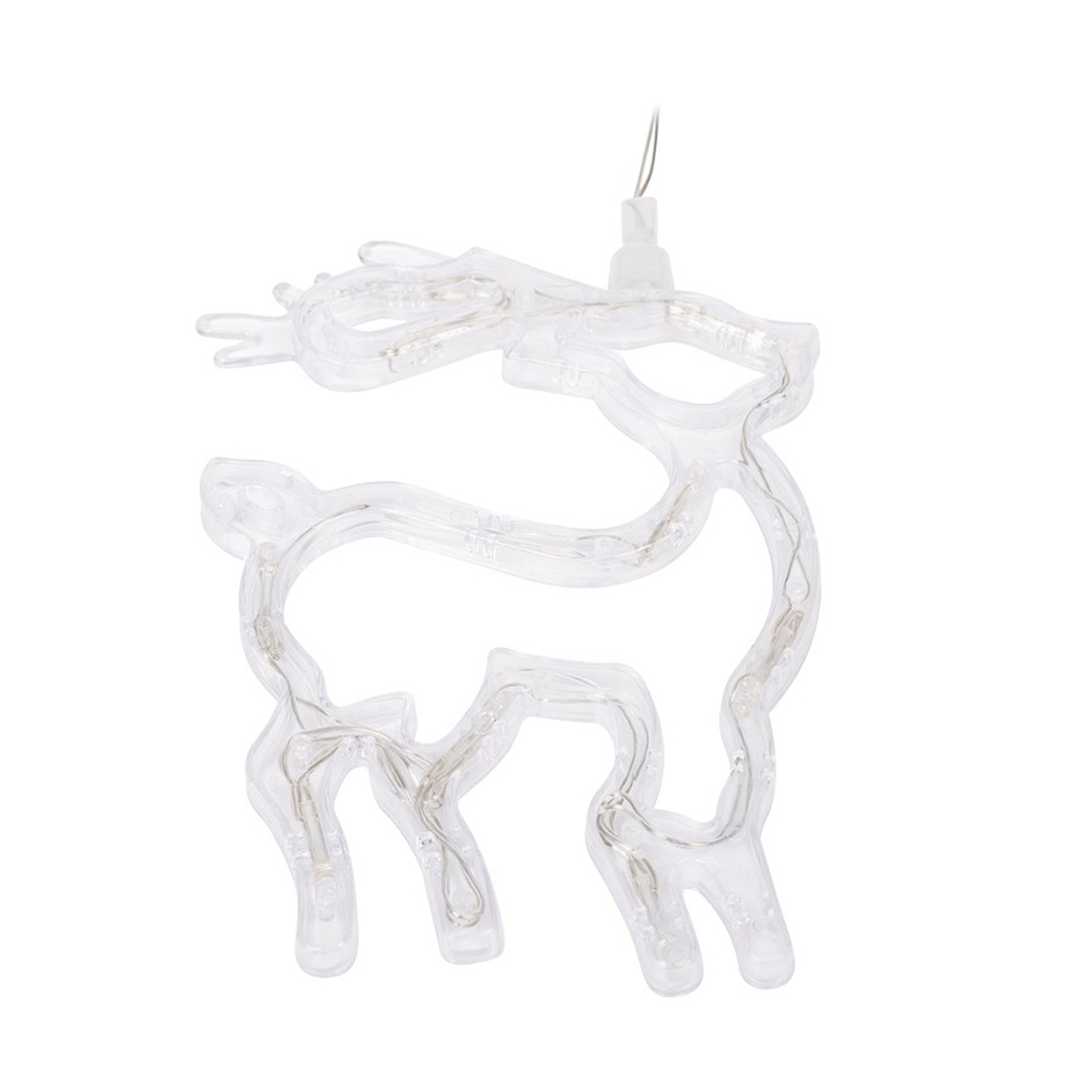 Фигурка светодиод. "олененок" на присоске, белый свет (1/24) "neon-night" 501-016