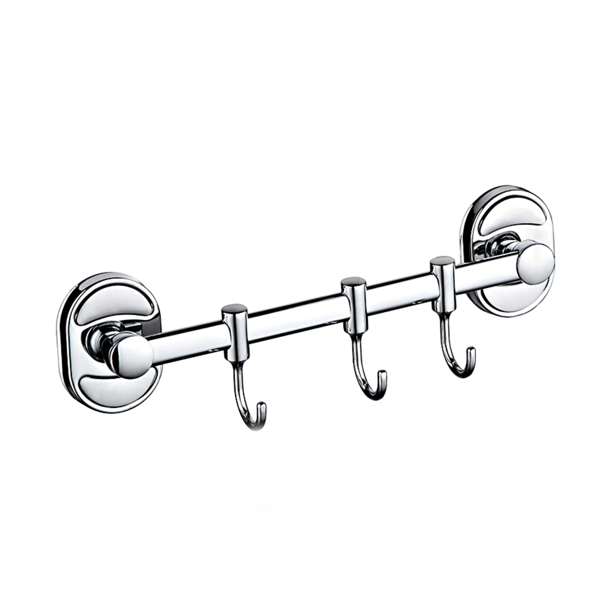 Крючок-вешалка на планке (3 крючка) f1915-3, хром (1/20/40) "frap"