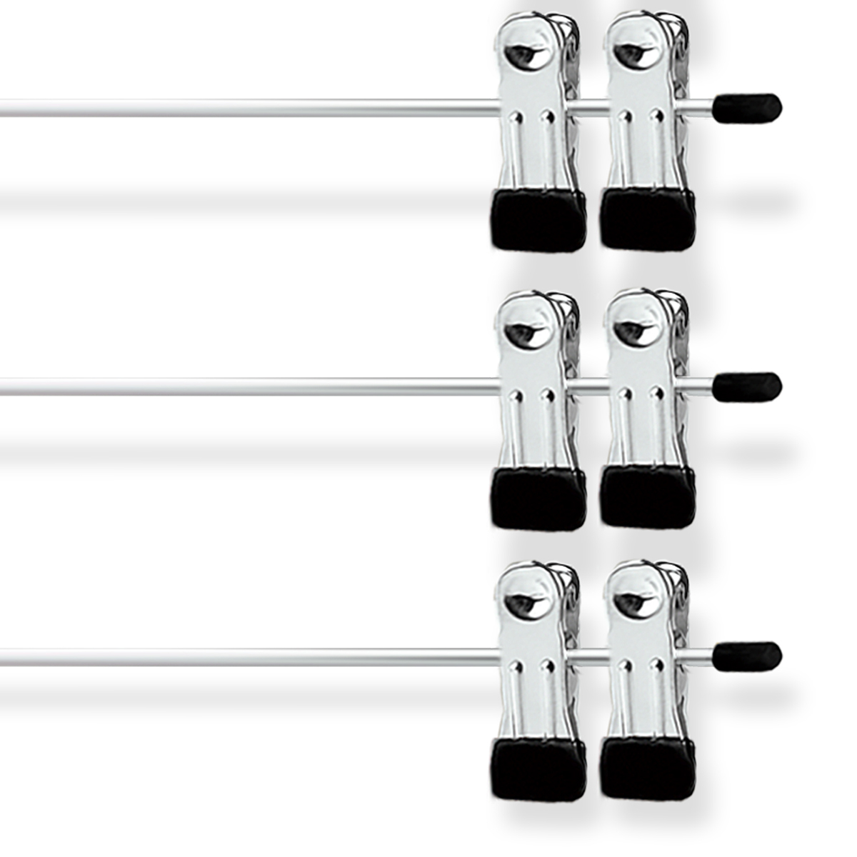 Вешалка для брюк с клипсами "4 в 1" метал. (1/20) "valiant" 181b01