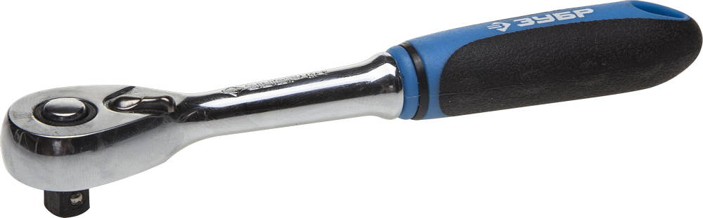 Трещотка для торцовых головок ЗУБР ″ПРОФИ″, Сr-V сталь, 48 зубцов, 3/8″