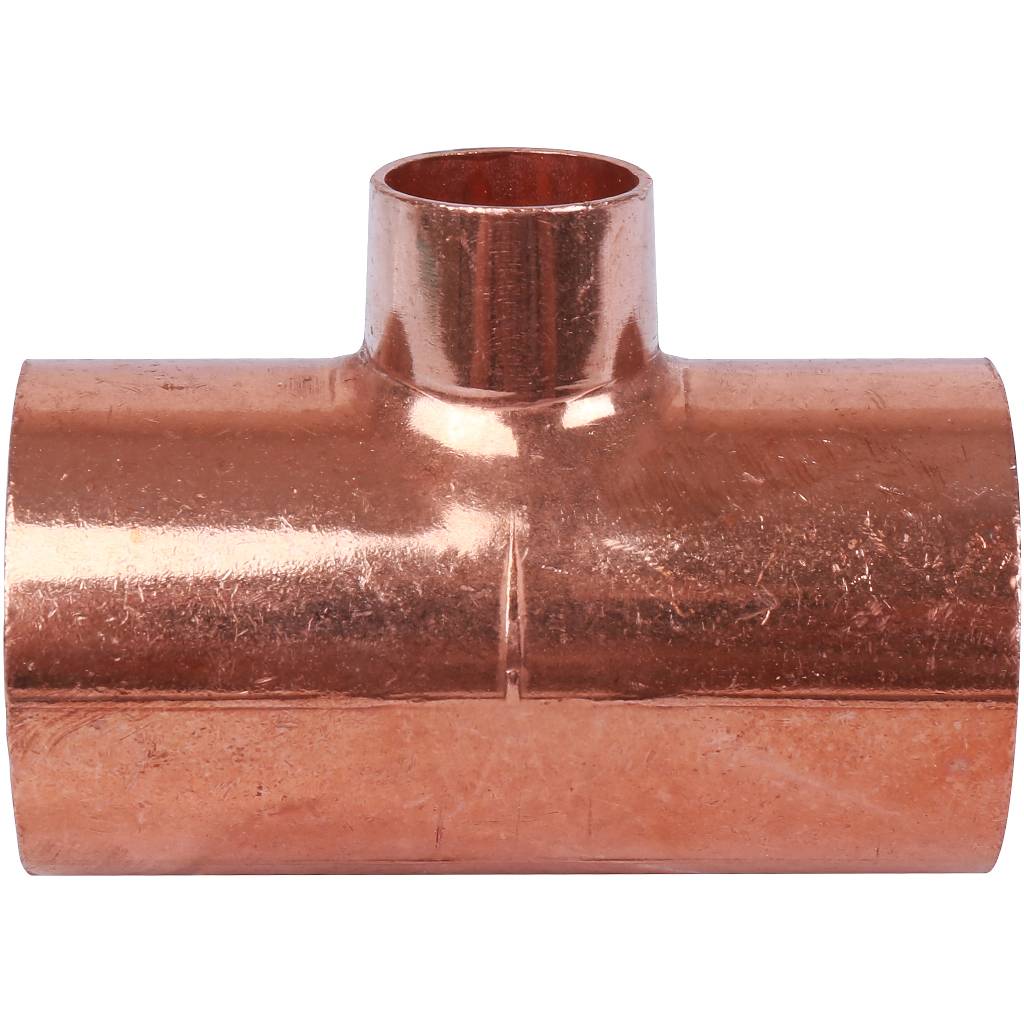Тройник переходной 35х18х35 мм медный под пайку SANHA 15130351835
