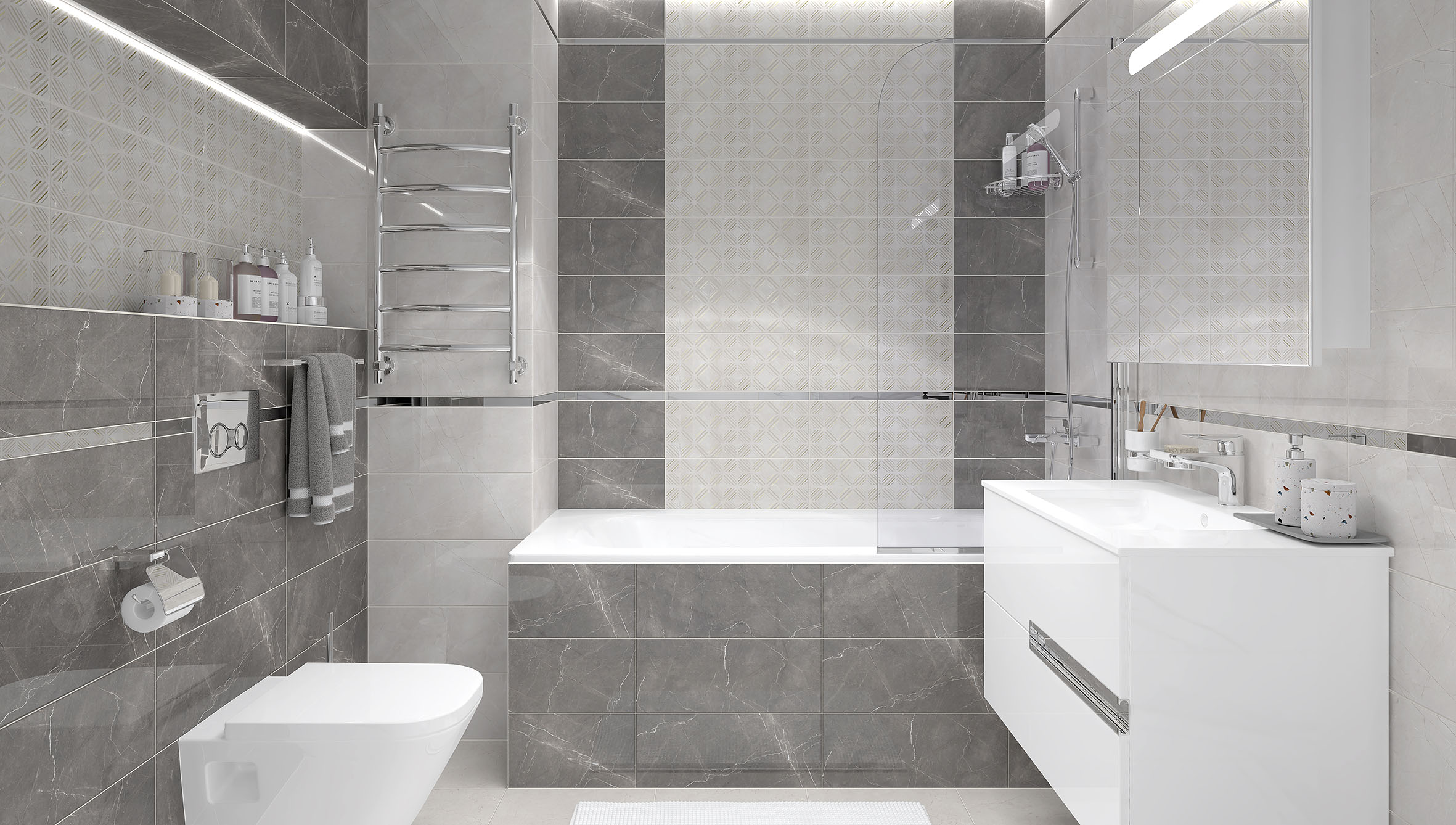 Fronda серый 20x50