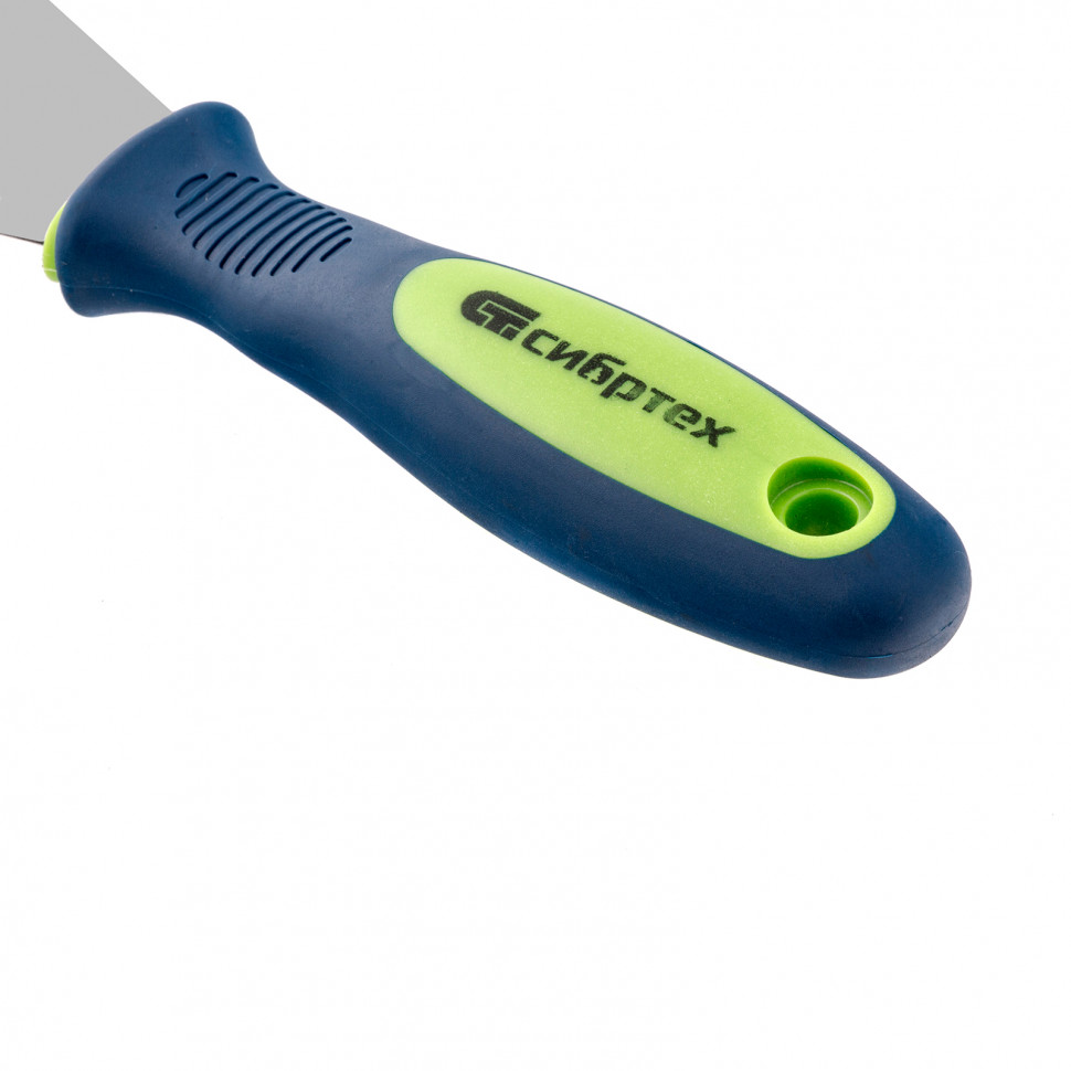 Шпательная лопатка из нержавеющей стали, 60 мм, двухкомпонентная ручка Сибртех (85523)