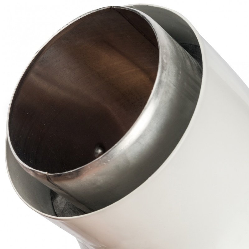 Угол 45° D=80 мм однораструбный, для коаксиального дымохода STOUT