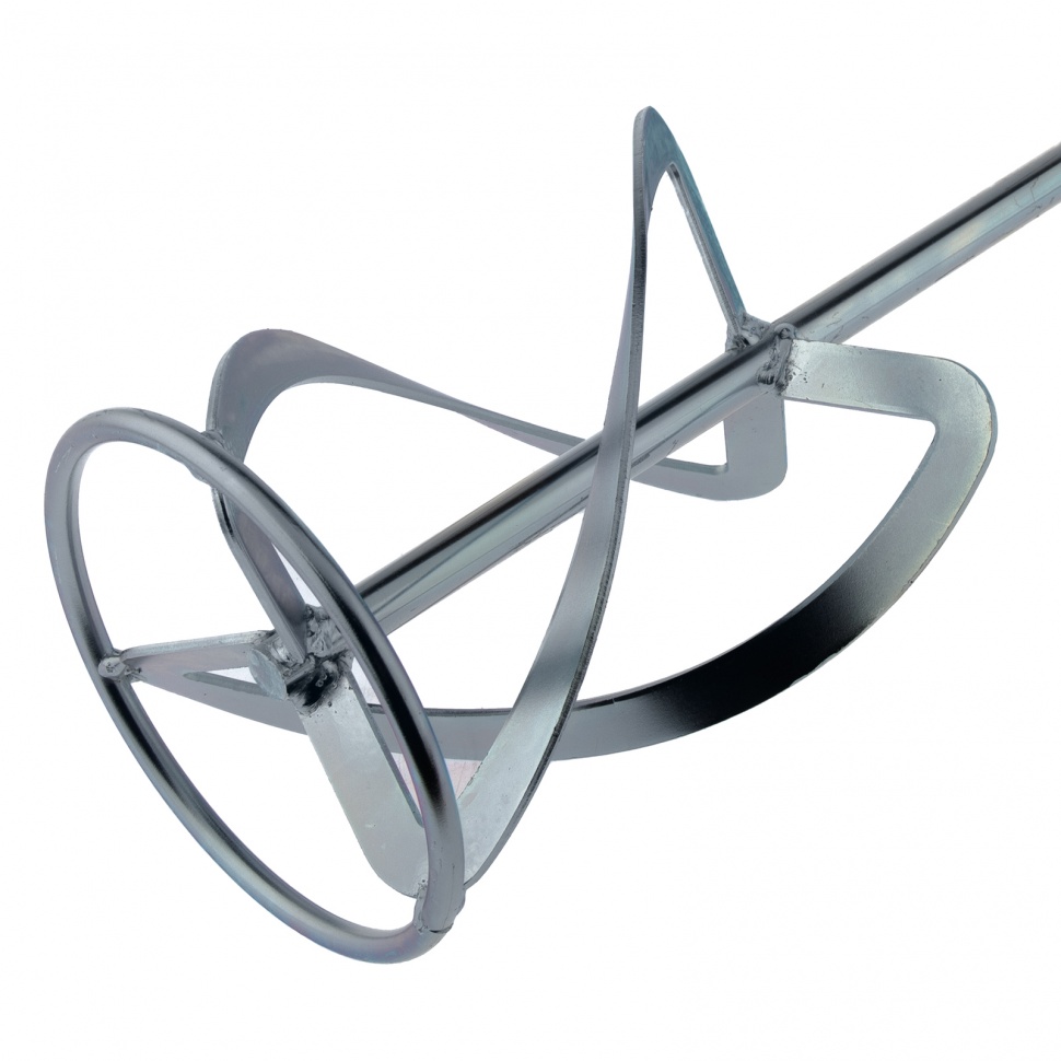 Насадка для миксера, для легких растворов, 140 х 590 мм, оцинкованная, хвостовик резьба М14 Сибртех (848987)