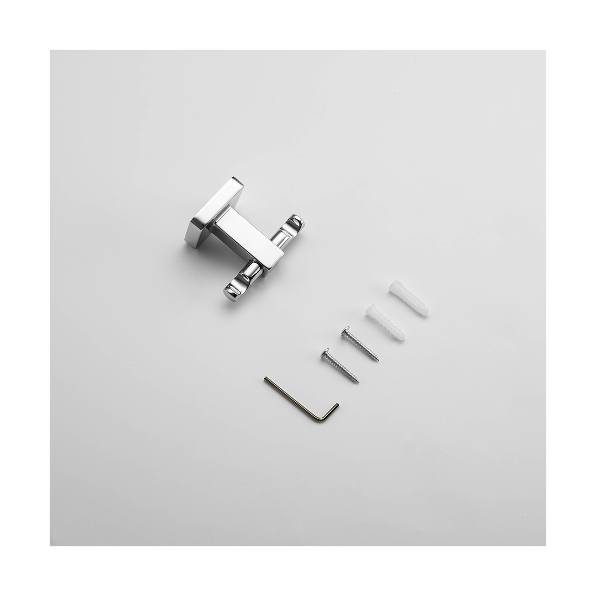 Крючок двойной r15005-2, хром (1/20/80) "frud"