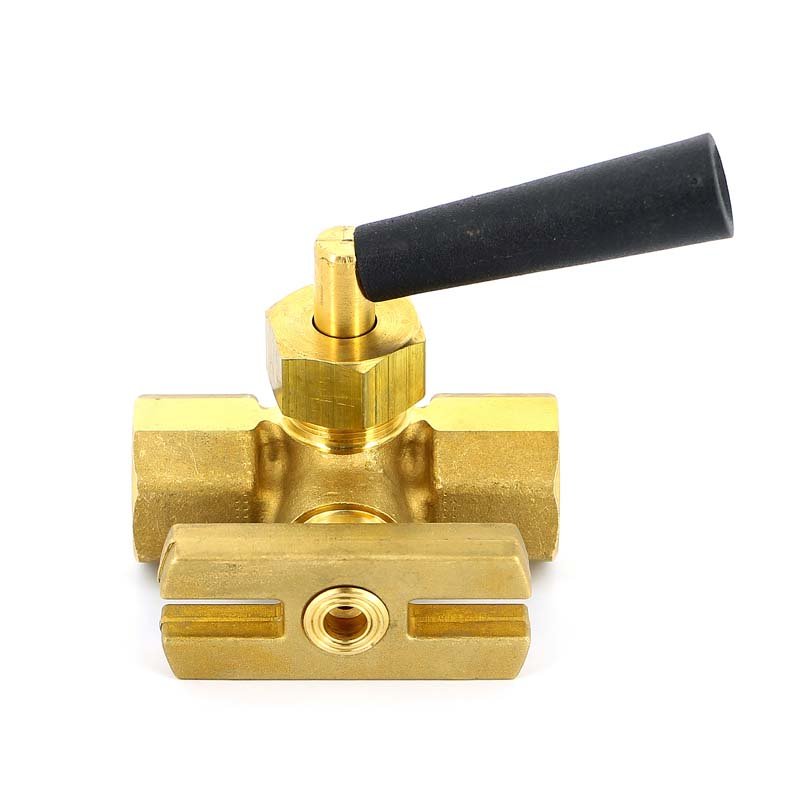 Кран ВВ трехходовой 1/2" RM для манометров, с фланцем WATTS