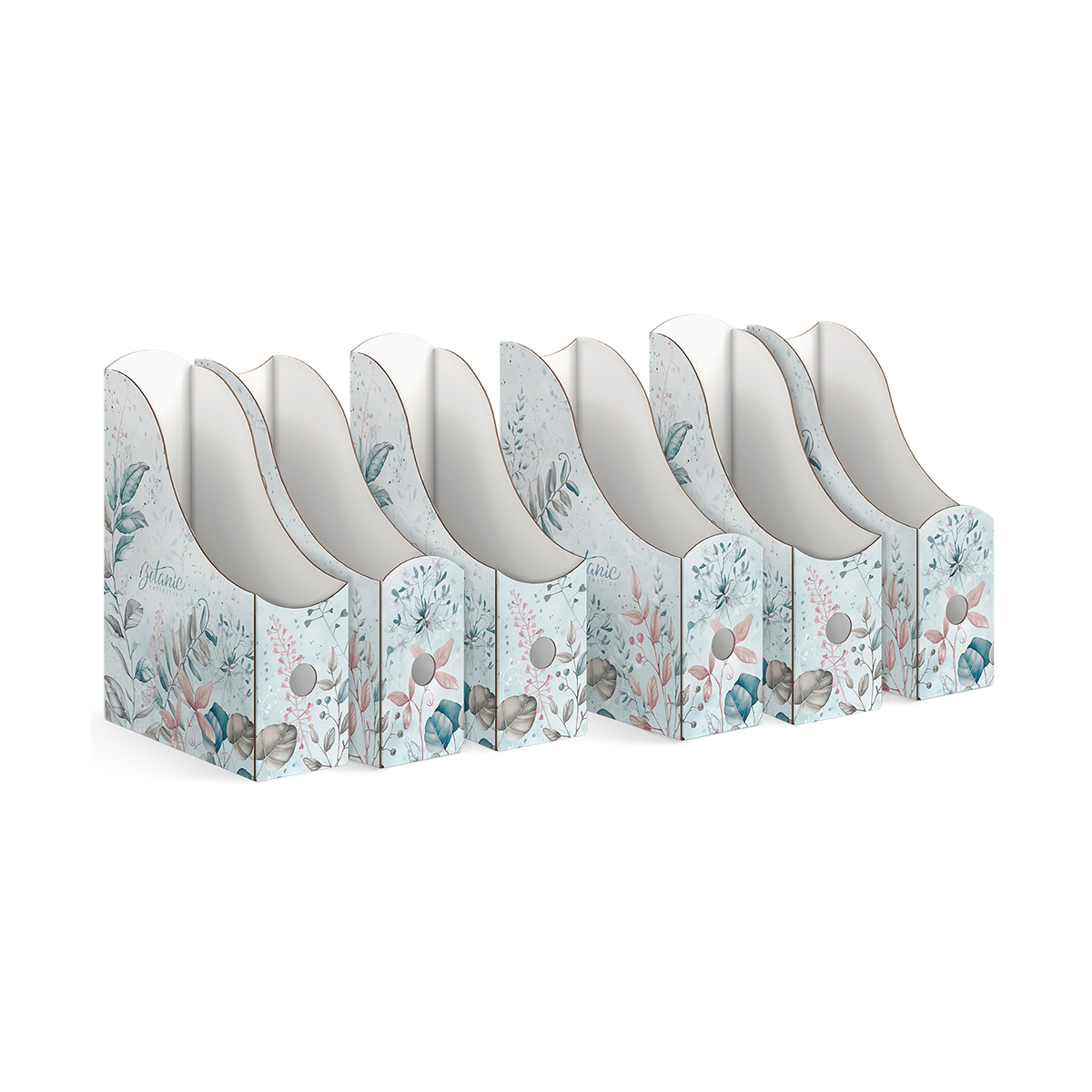 Лотки для бумаг "botanic" 3 шт. 29,5*23,5*8,5 + 3 шт. 31*23,5*8,5 см (1/12) "valiant" bt-3vp-85