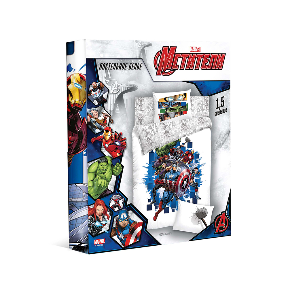 Постельное белье "marvel" avengers 1,5 сп. (поплин) (1)