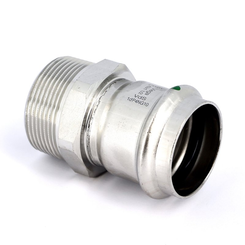 Муфта пресс-Н 42х1"1/2 нержавеющая сталь Sanpress Inox VIEGA