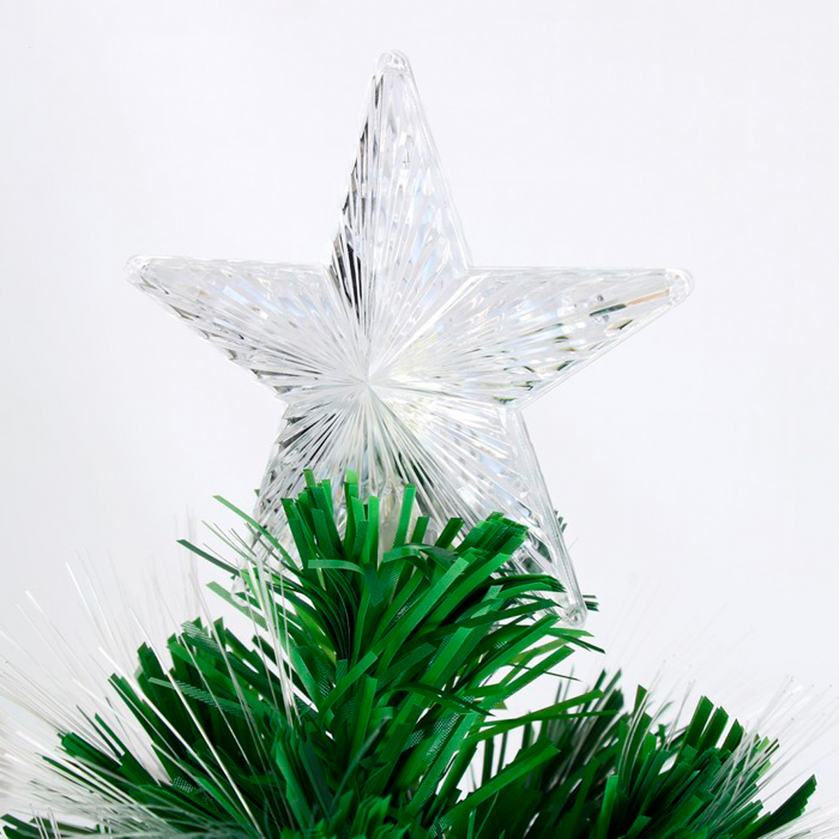 Ель декор. фиброоптич. t687v12-60  60 см, 55 веток (зеленая) "зимнее волшебство" 2338612