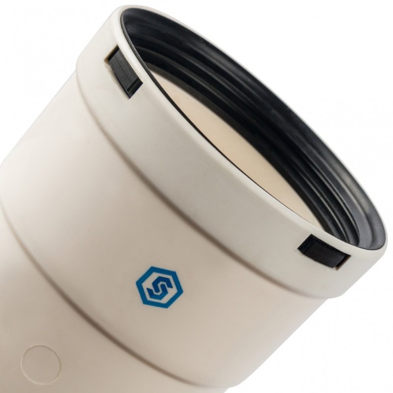 Тройник конденсационного дымохода D 80 с отводом 90 полипропиленовый STOUT