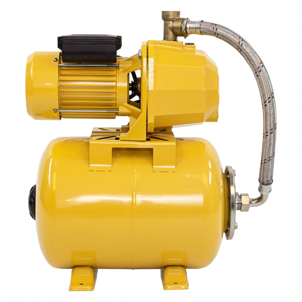 Насосная станция эжекторная PSD800C, 800 Вт, 2400 л/ч, ресивер 24 л, всасывание 20 м Denzel (97212)