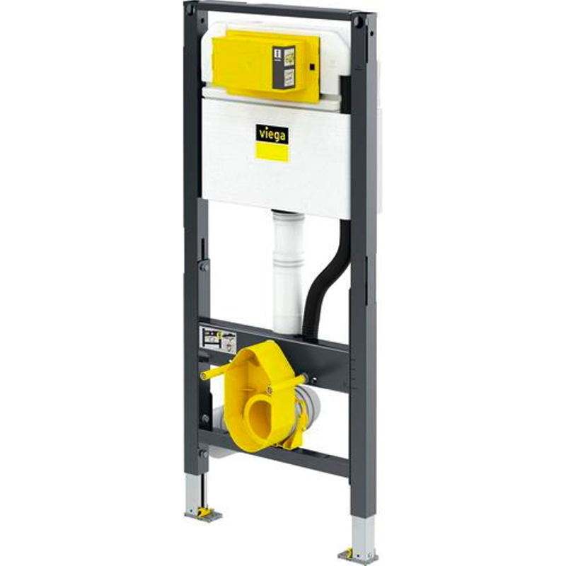 Модуль Prevista Dry для подвесного унитаза 112 см Viega с подкл. унитаза-биде и регулировкой унитаза