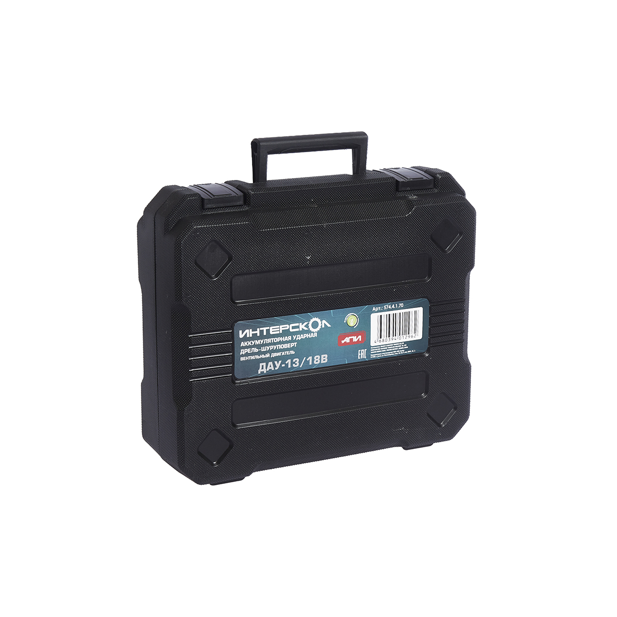 Дрель-шуруповерт аккум. дау-13/18в (кейс, 1 аккум.) (1/5) "интерскол" 574.4.1.70