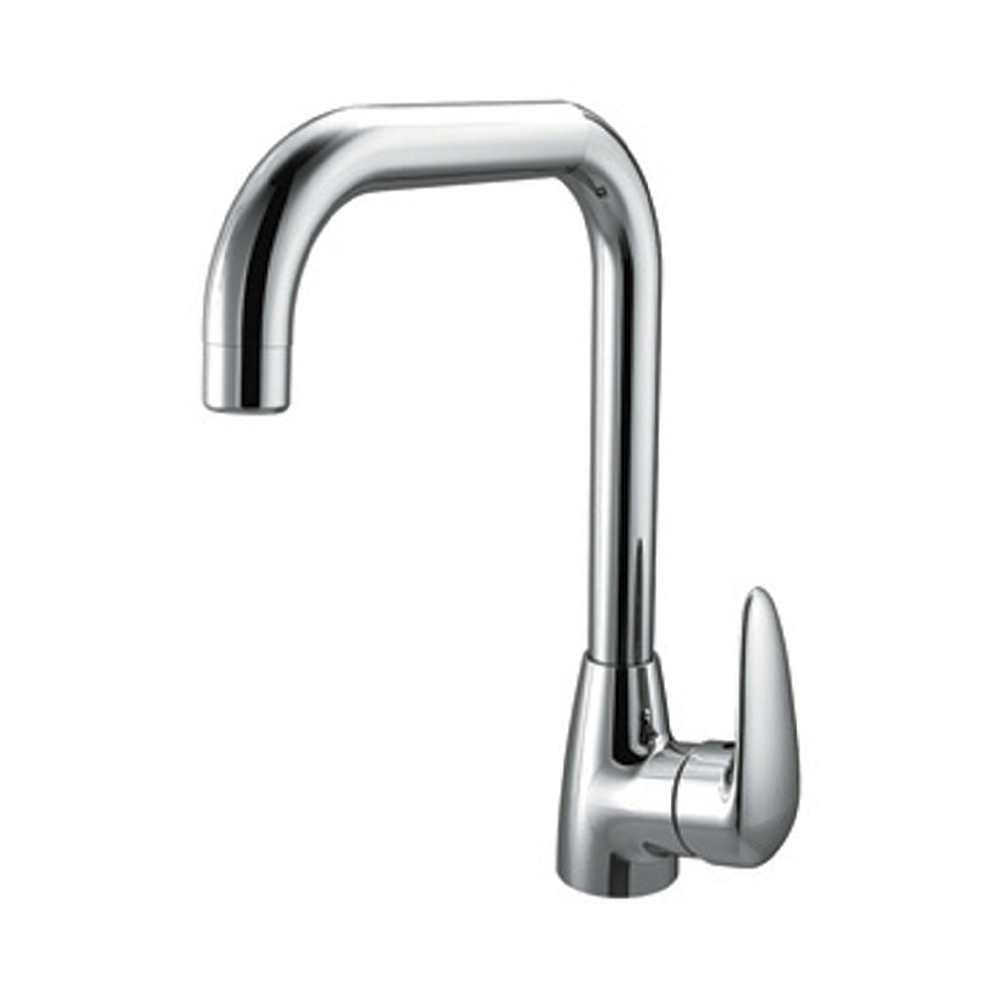 Смеситель для кухни "pramen"  lm3305c  высокий поворотн. излив (1/6) "lemark"