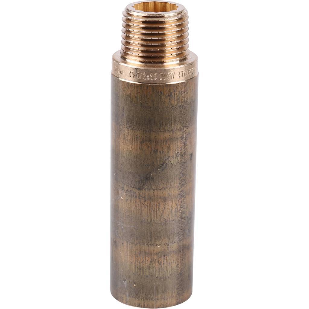Удлинитель резьбовой 1/2" x 80 мм ВН бронза VIEGA (357238)