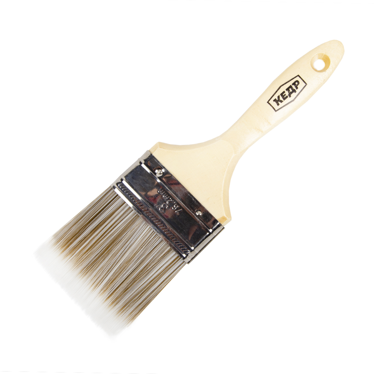 Кисть плоская "эксперт"  №3 /75 мм (12/120) искуcств. щетина, дерев.ручка "кедр"  048-1530