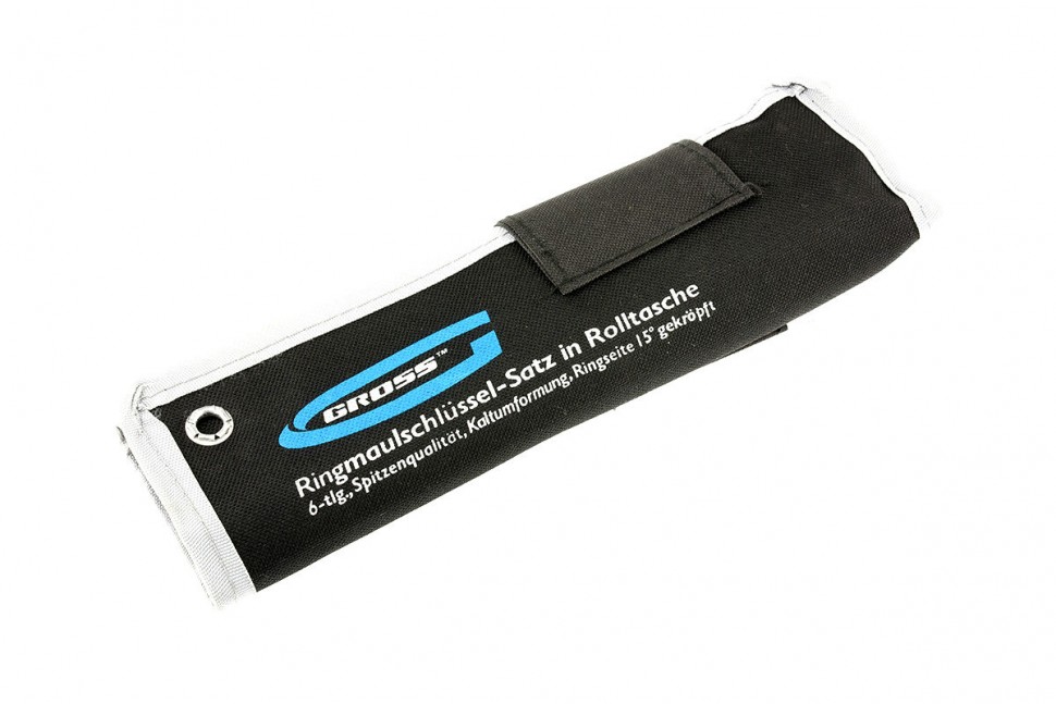 Набор ключей комбинированных 8-17 мм, 6 шт, CrV, холодный штамп Gross (15147)