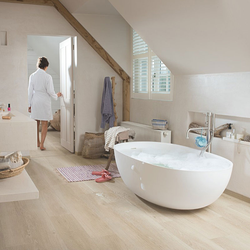 ПВХ-плитка Quick-Step QS LIVYN Pulse Glue Plus PUGP 40080 Дуб морской бежевый