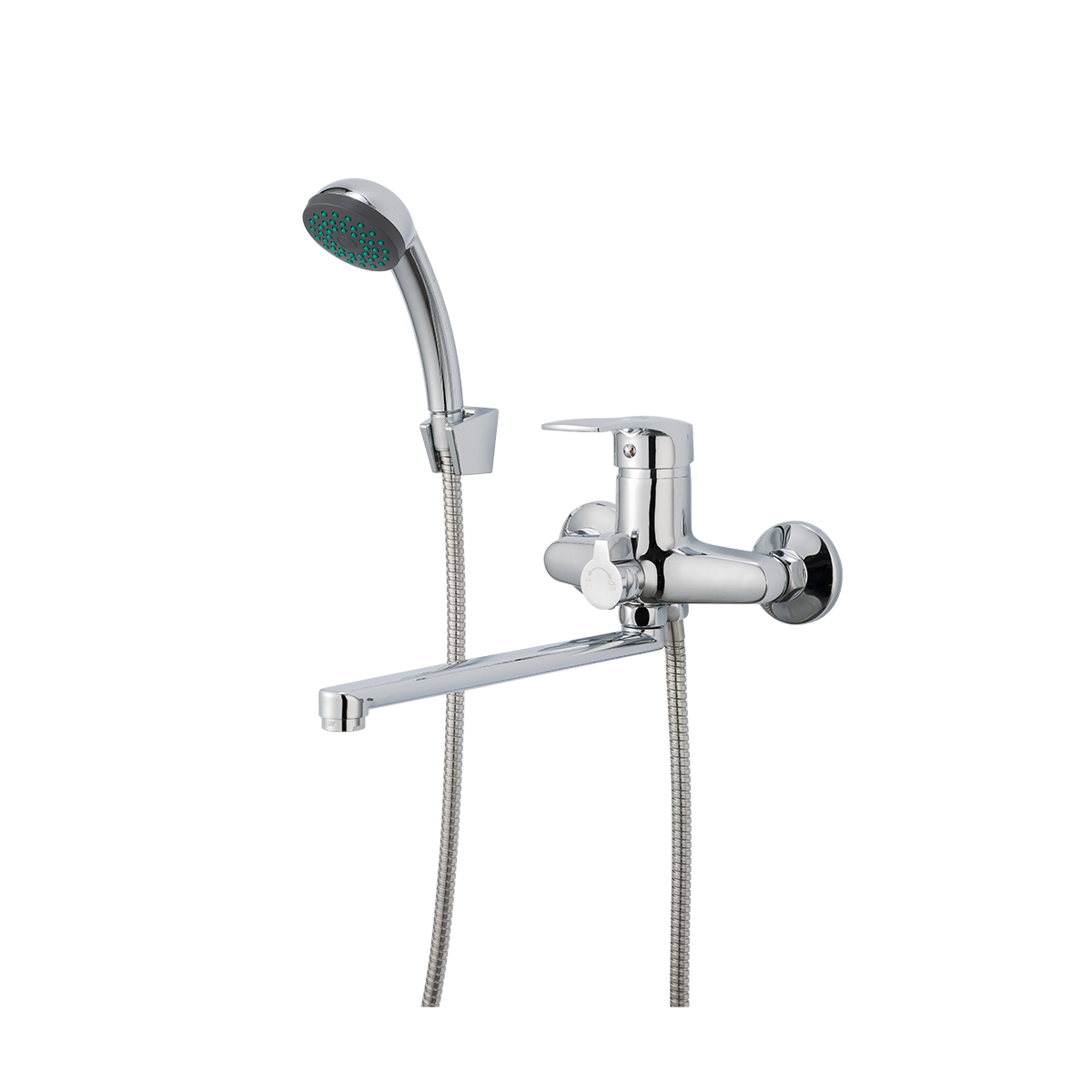 Смеситель для ванн f22701-b длинный поворотн. излив, хром (1/10) "frap"