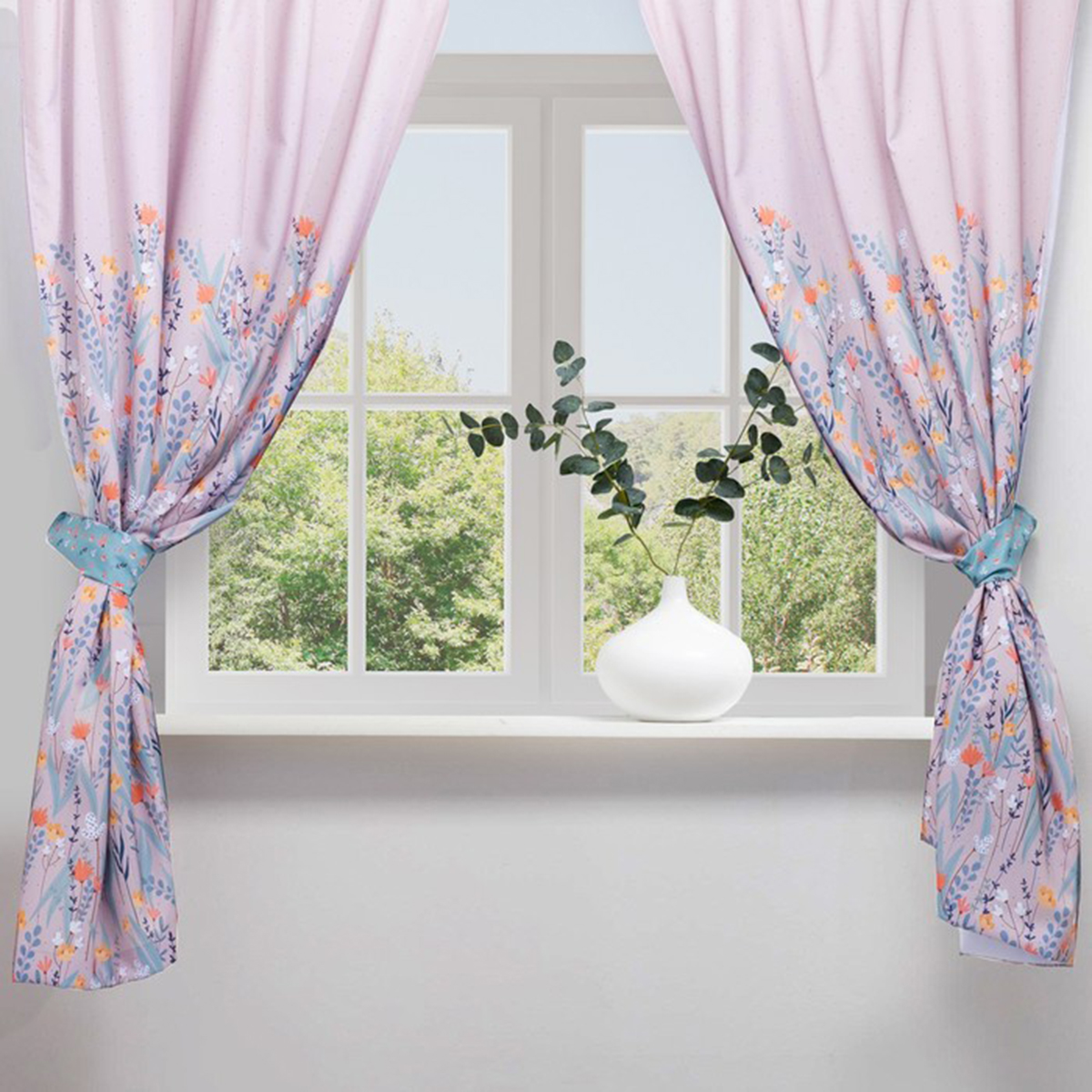 Шторы для кухни "meow" 145*180 см компл. 2 шт. с подхватами (1) "этель" 5513588