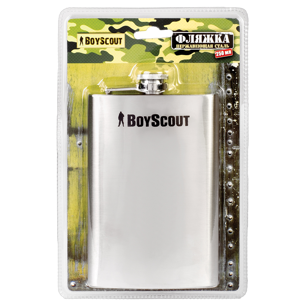 Фляга карманная  250 мл нержав. (1/24) "boyscout" 61443
