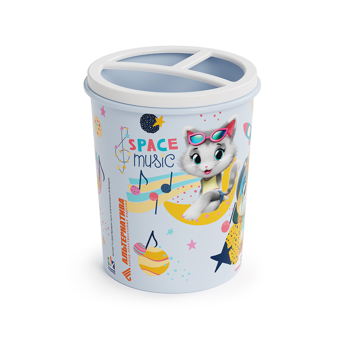 Подставка для карандашей "44 котёнка" 0,7 л (1/22) "альтернатива"  м7659