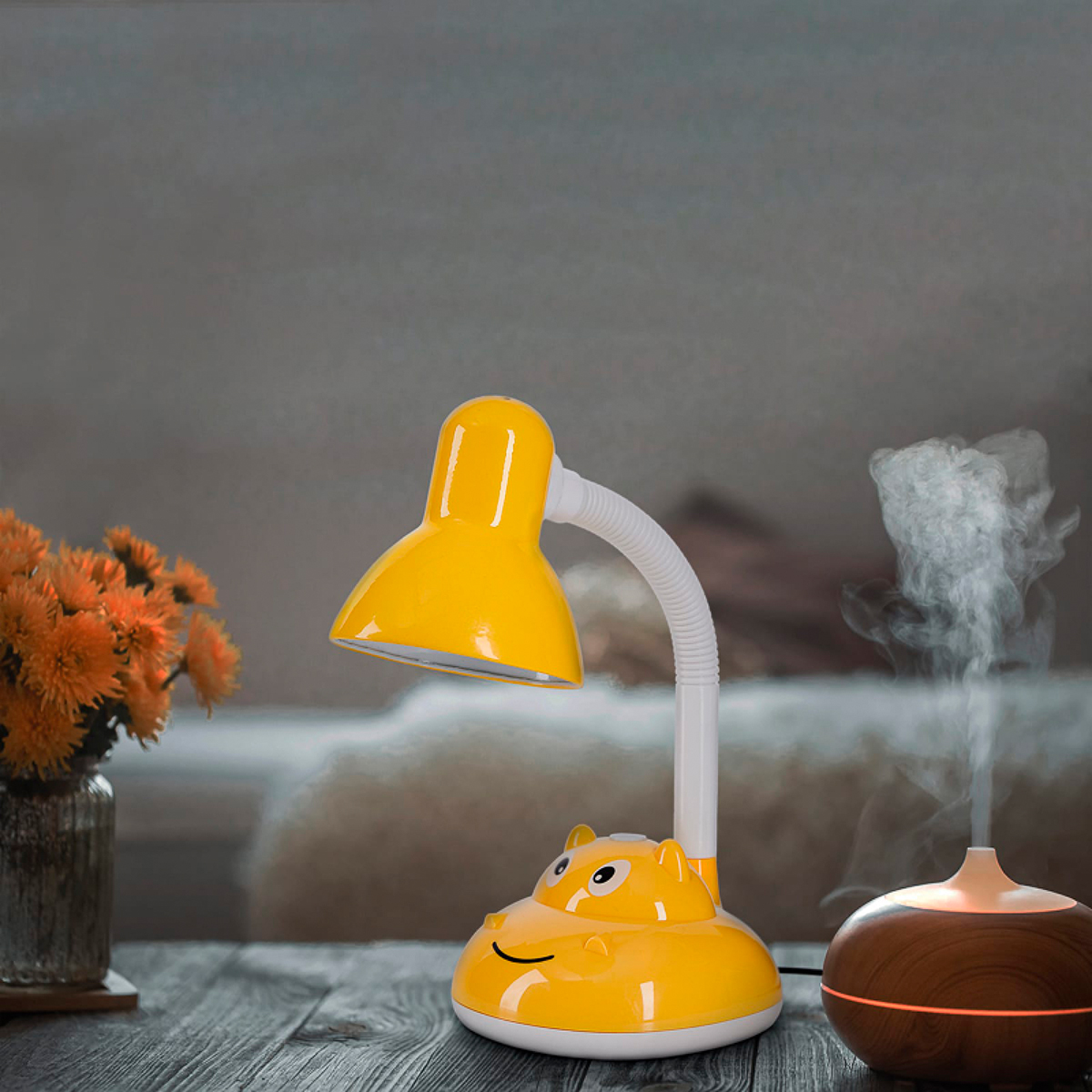 Лампа настольная "пчеленок" 60вт, е27, подсолнух (1/20) "rexant" 603-1014