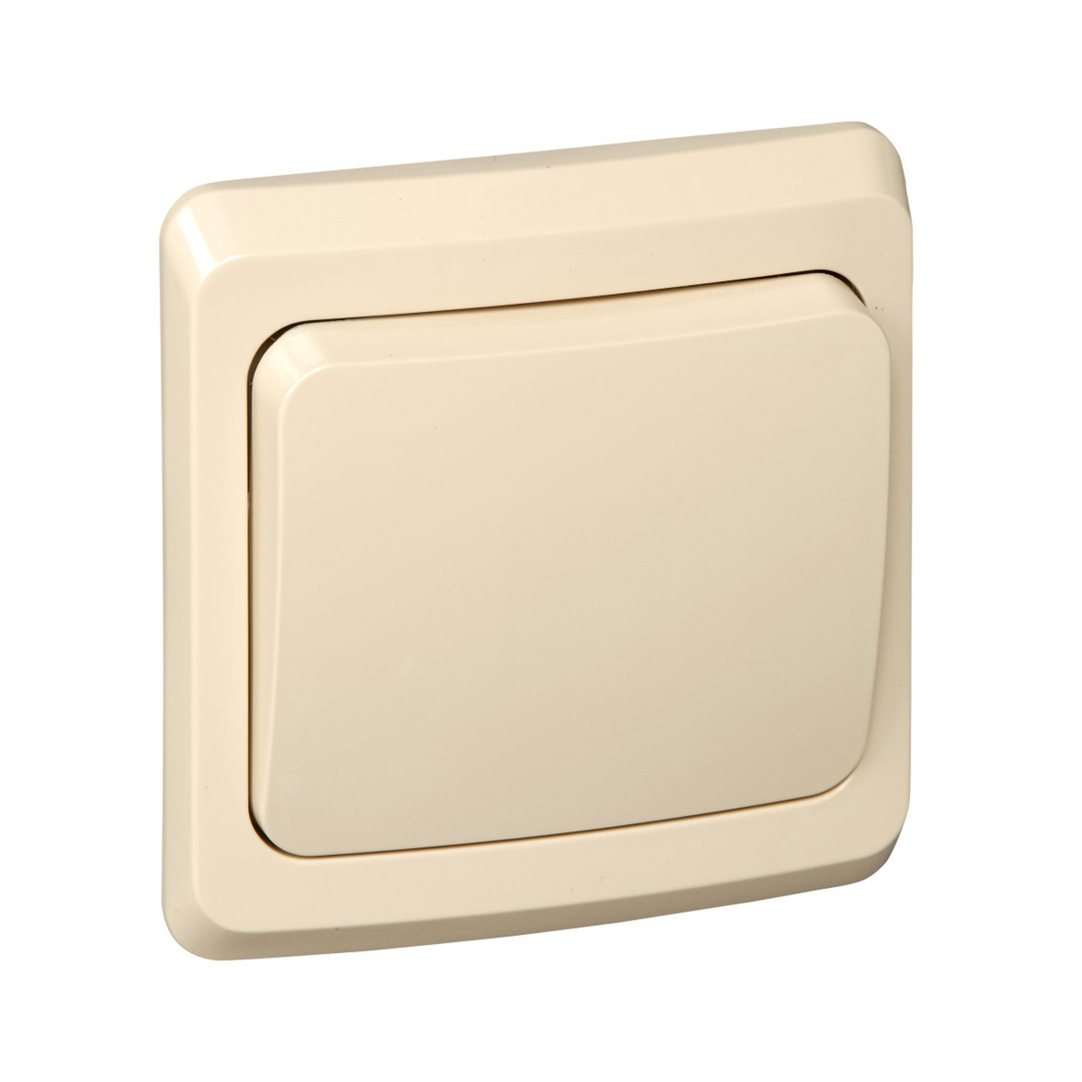 Переключатель "этюд" 1 кл. 10а, кремовый (1/20/120) "schneider"