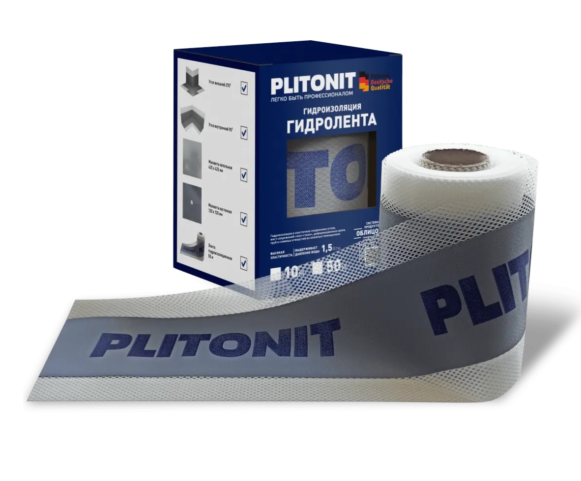 Гидроизоляционная лента Plitonit 10м х 120 мм
