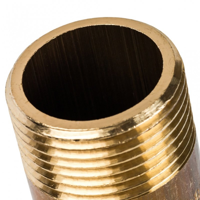 Сгон НР 1/2" 150 мм латунь STOUT