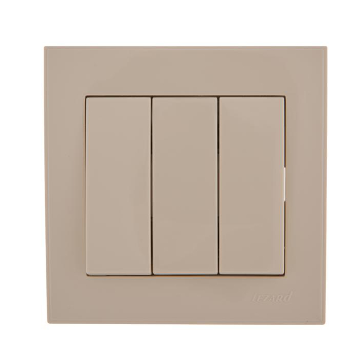 Выключатель "rain" 3-х кл., кремовый (1/10/120) "lezard" 703-0303-109