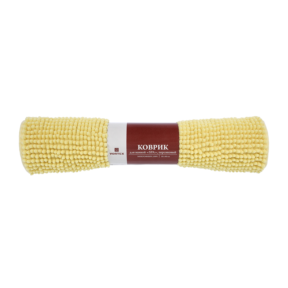 Коврик для ванной "spa" 50*80 см (персиковый) (1/10) "vortex" 24264