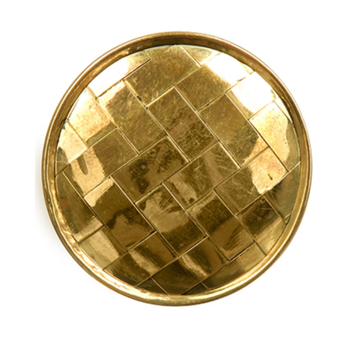 Ручка для мебели дерев. "золотой слиток" (золотой) (6) "blumen haus"