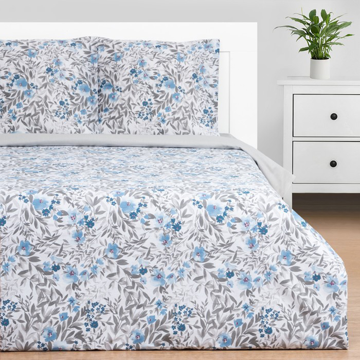 Постельное белье "этель" фиалки 2 сп. (бязь) (1) 9303815