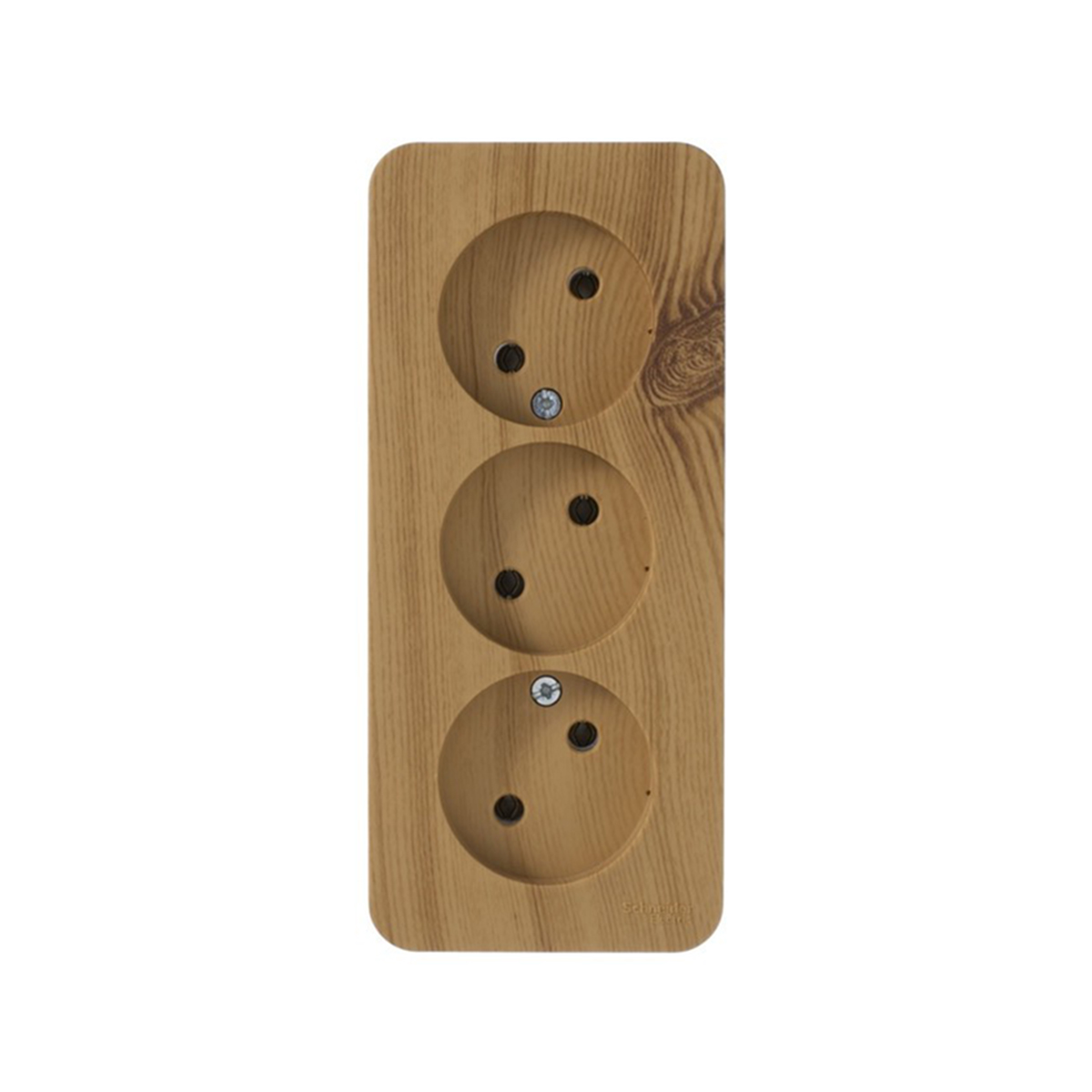 Розетка открыт. уст. "blanca" 3-х местн. 16а, ясень (1/6/12) "schneider"