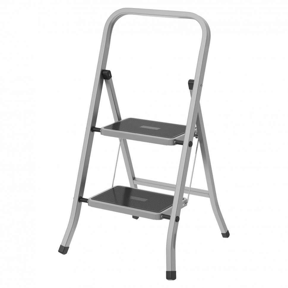 Стремянка 2 ступени, с полимерными ковриками, Сибртех (97867)